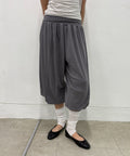 FLAREUP - Wide Capri Pants / Dark Gray