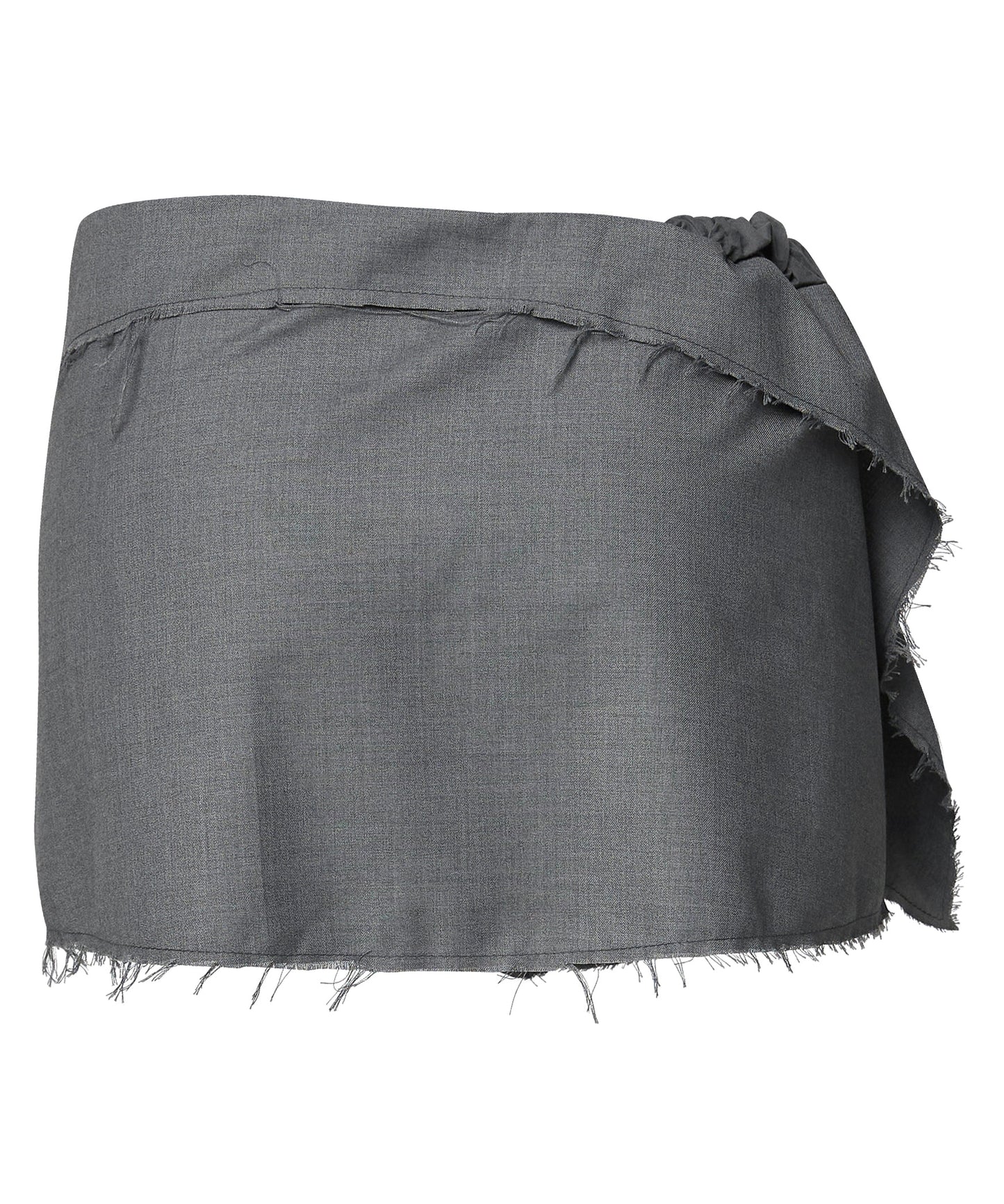 FLAREUP -  Asymmetrical Layered Mini Skirt  / Gray
