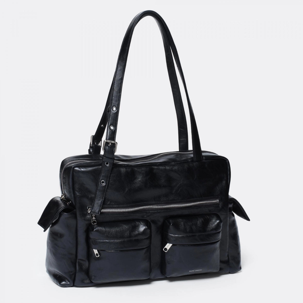 SAMO ONDOH - pocket utility bag L baked black