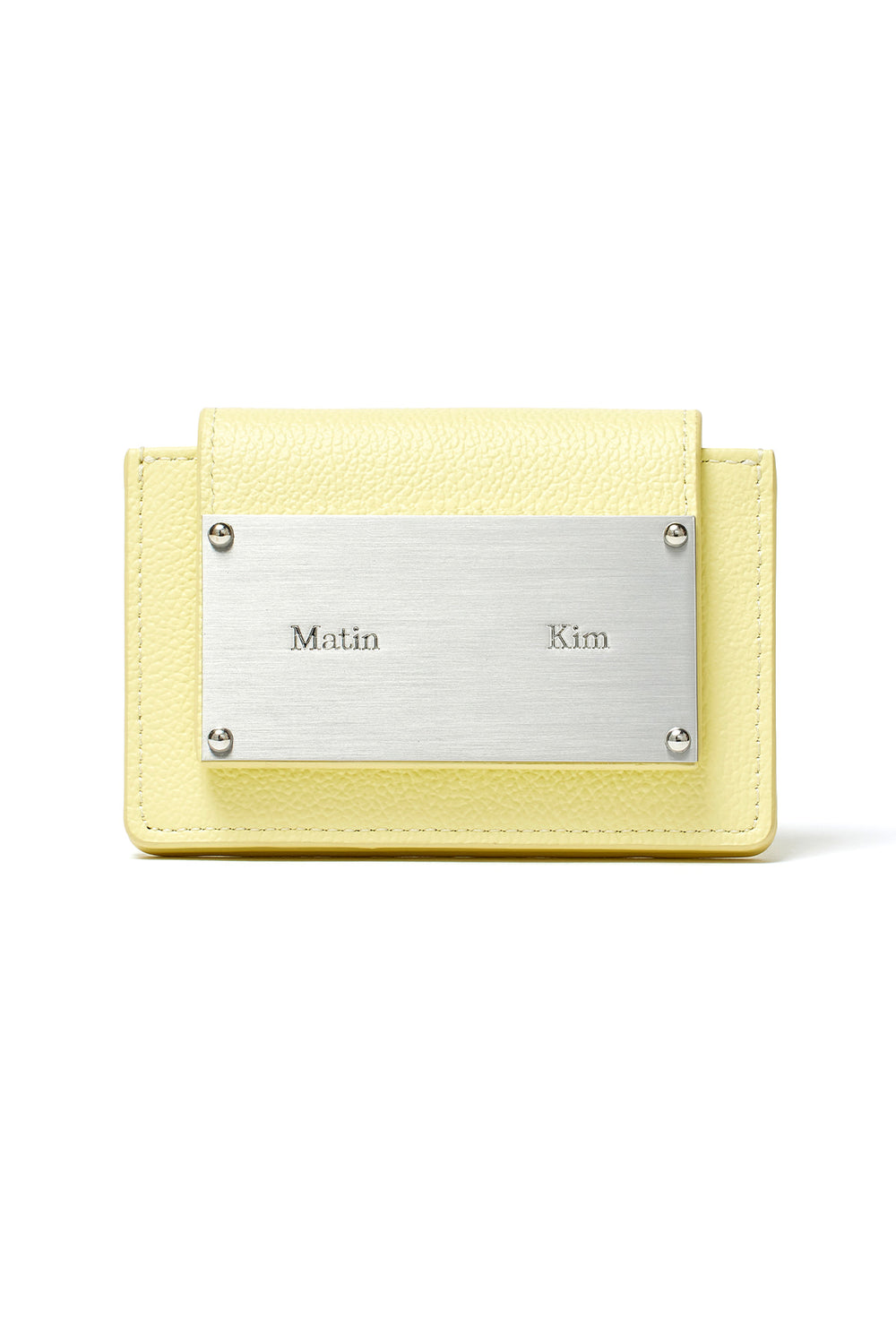 MATIN KIM - ACCORDION WALLET IN LIME
