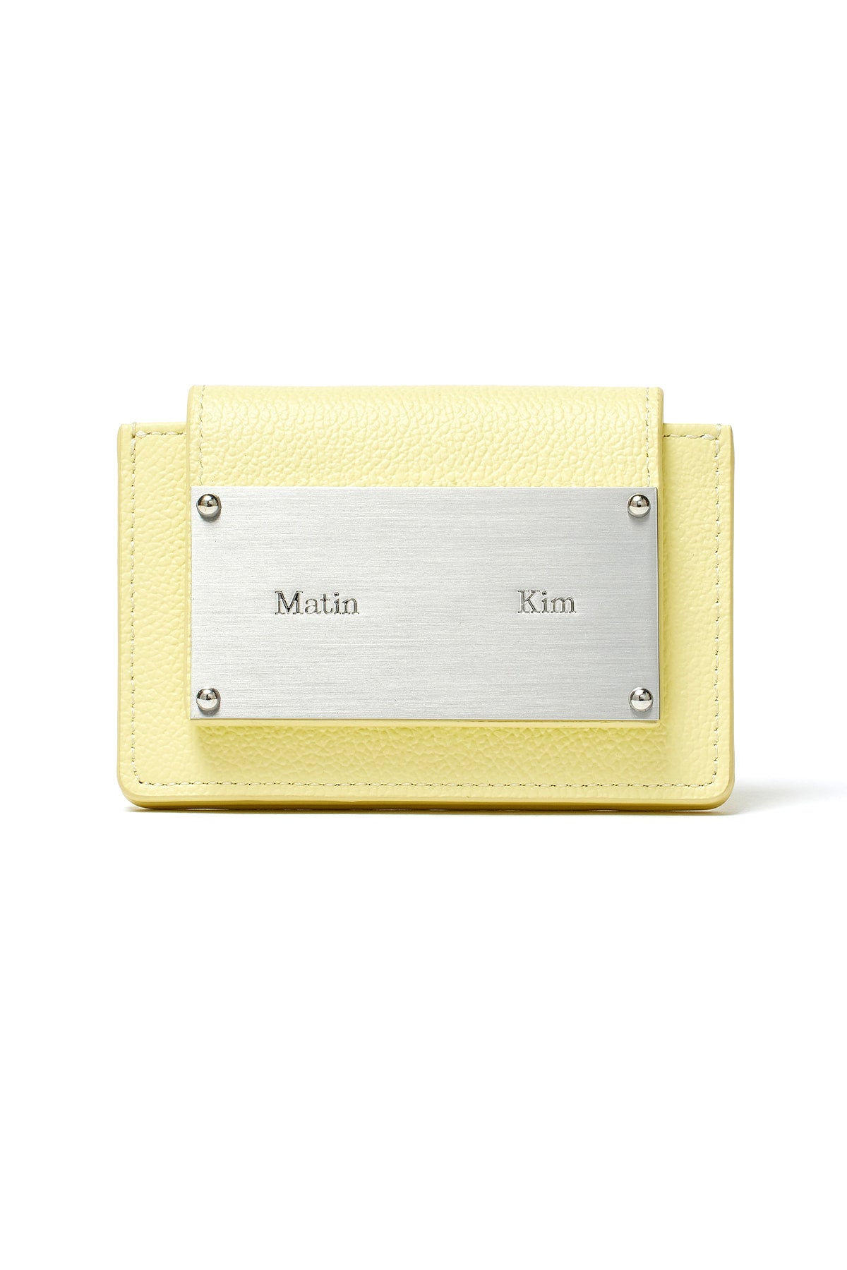 MATIN KIM - ACCORDION WALLET IN LIME