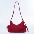 SAMO ONDOH - pocket mug bag M suede red