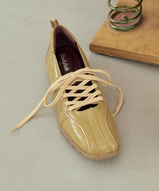 ROCKFISH WEATHERWEAR BLISS LACEUP SNEAKERS V2 - MUSTARD