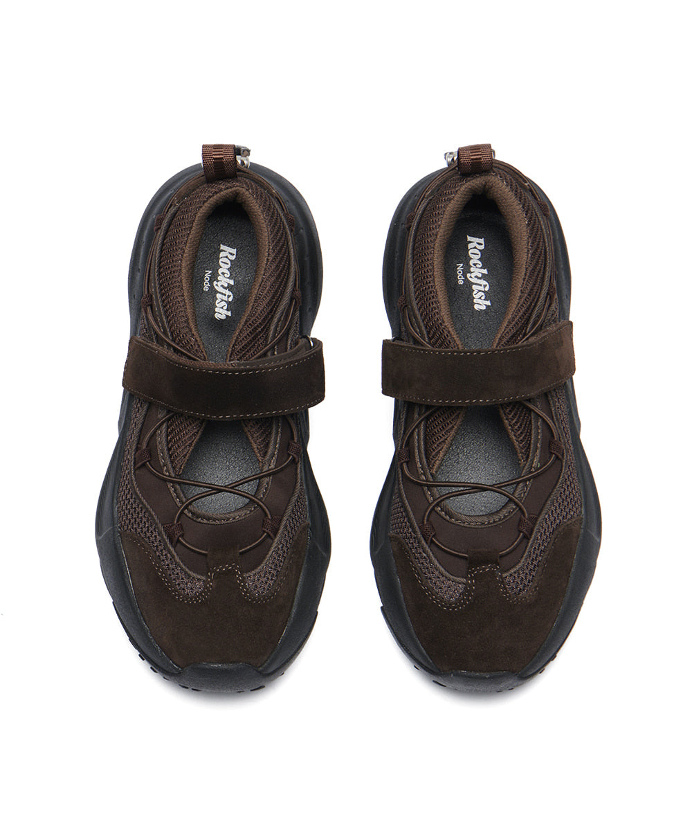 ROCKFISH WEATHERWEAR - BRYN VELCRO SNEAKERS V2 - CHOCOLATE