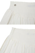 PAIN OR PLEASURE -  TULIP MINI SKIRT white