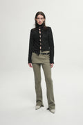 CERRIC -  LAYERED SKIRT PANTS / KHAKI