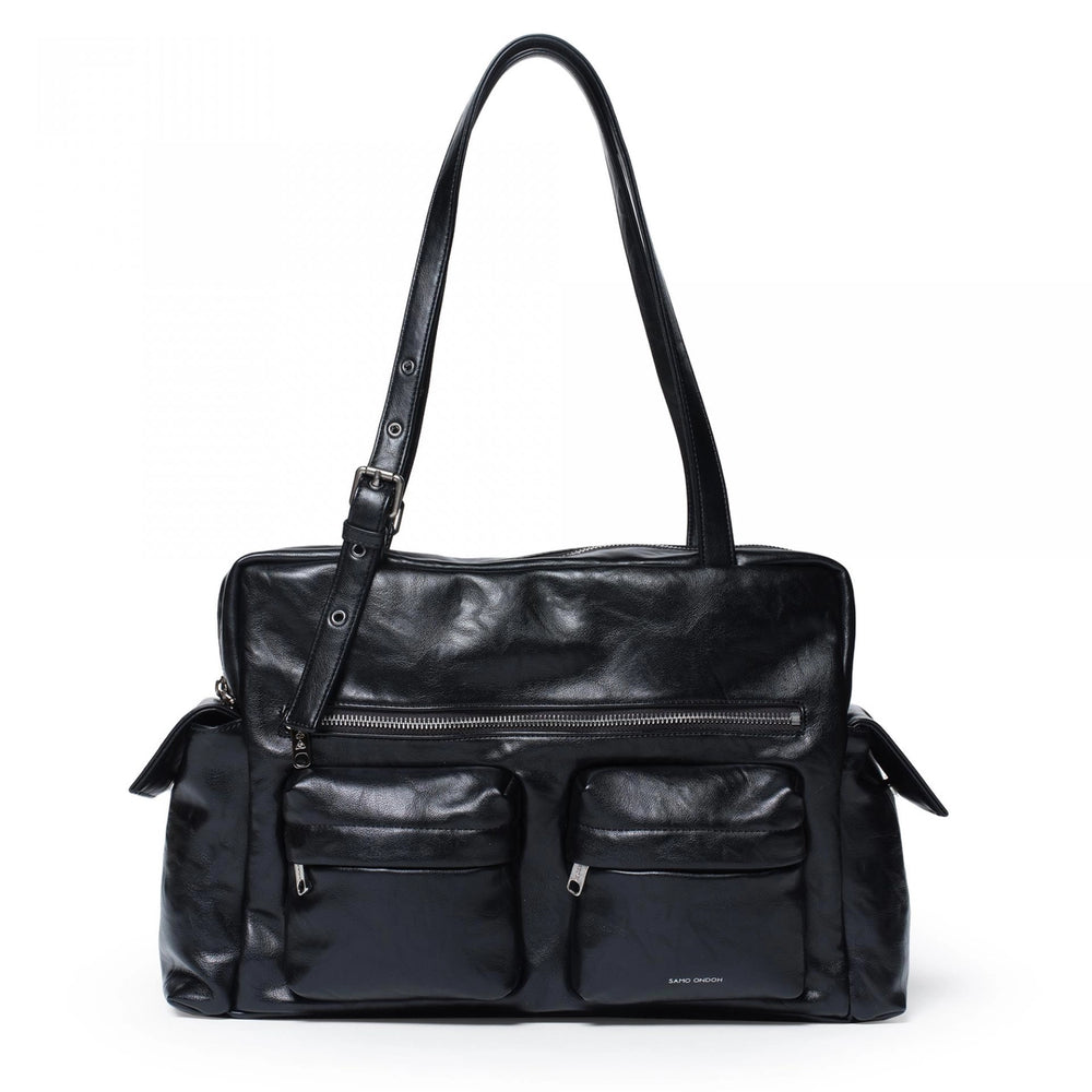 SAMO ONDOH - pocket utility bag L baked black