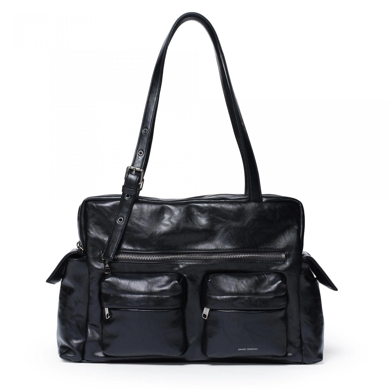 SAMO ONDOH - pocket utility bag L baked black