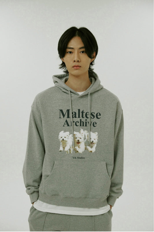 WAIKEI -  Maltese archive hood GREY