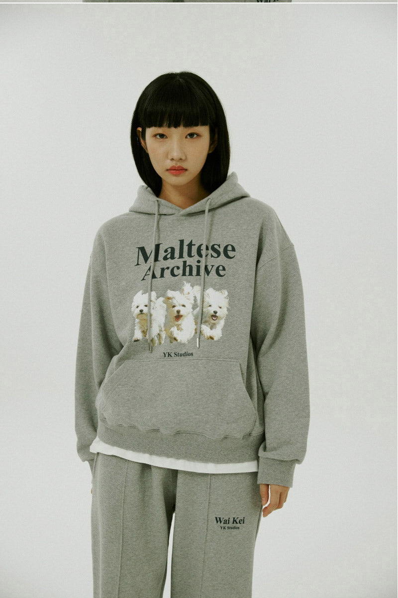 WAIKEI -  Maltese archive hood GREY