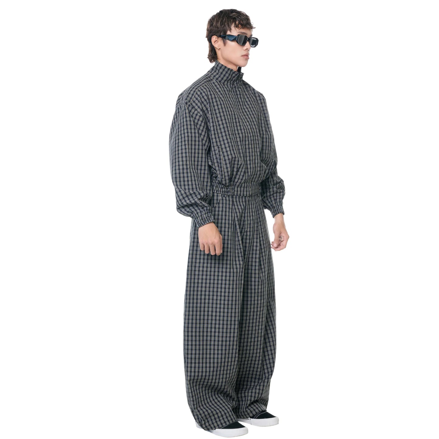 PUSH PUSH - Gingham Zip Jacket / Golden Noir Gingham