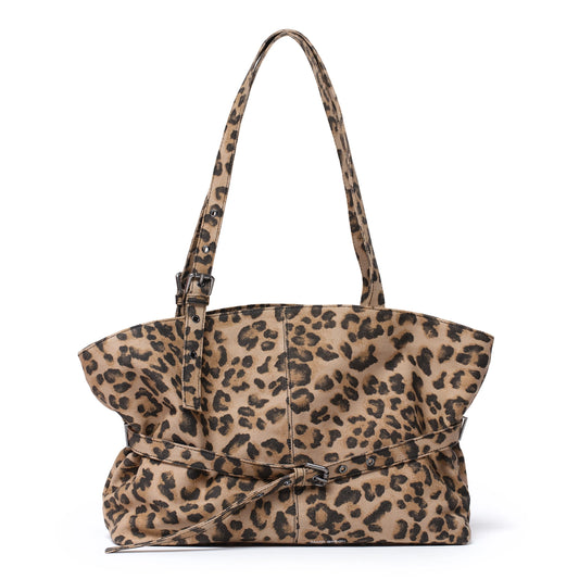 SAMO ONDOH - le belt bag L denim leopard