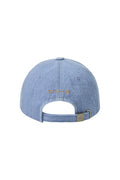 EMIS - WASHED DENIM BALL CAP-LIGHT BLUE DENIM/CREAM