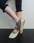 Paes - Leather String Flat / Cheese