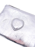 MARGESHERWOOD - HEART ZIPPER WALLET_silver crinkle