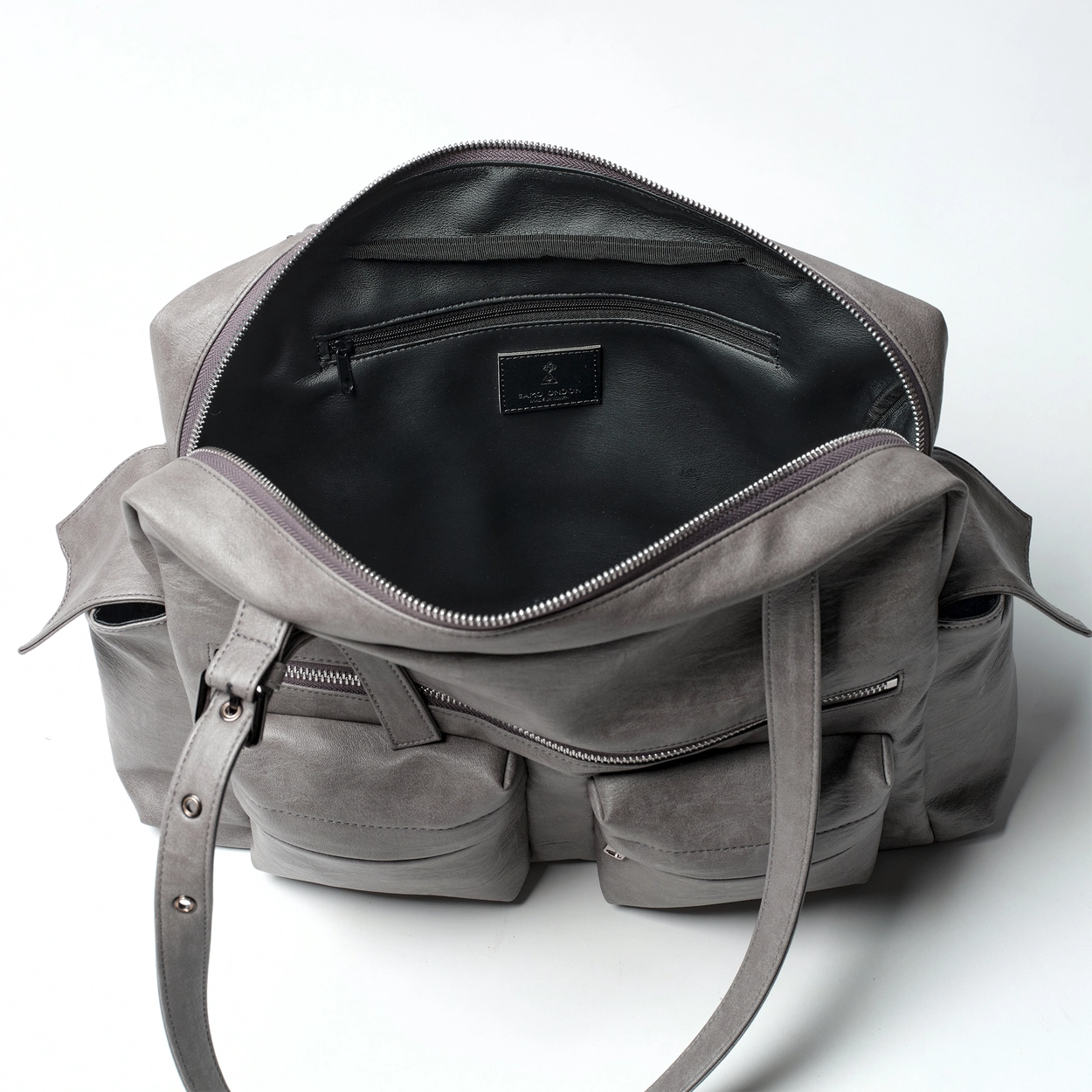 SAMO ONDOH - pocket utility bag L brushed gray