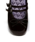 ROCKFISH WEATHERWEAR- SQUARE TOE TWO STRAP MARYJANES(ENAMEL) BROWN