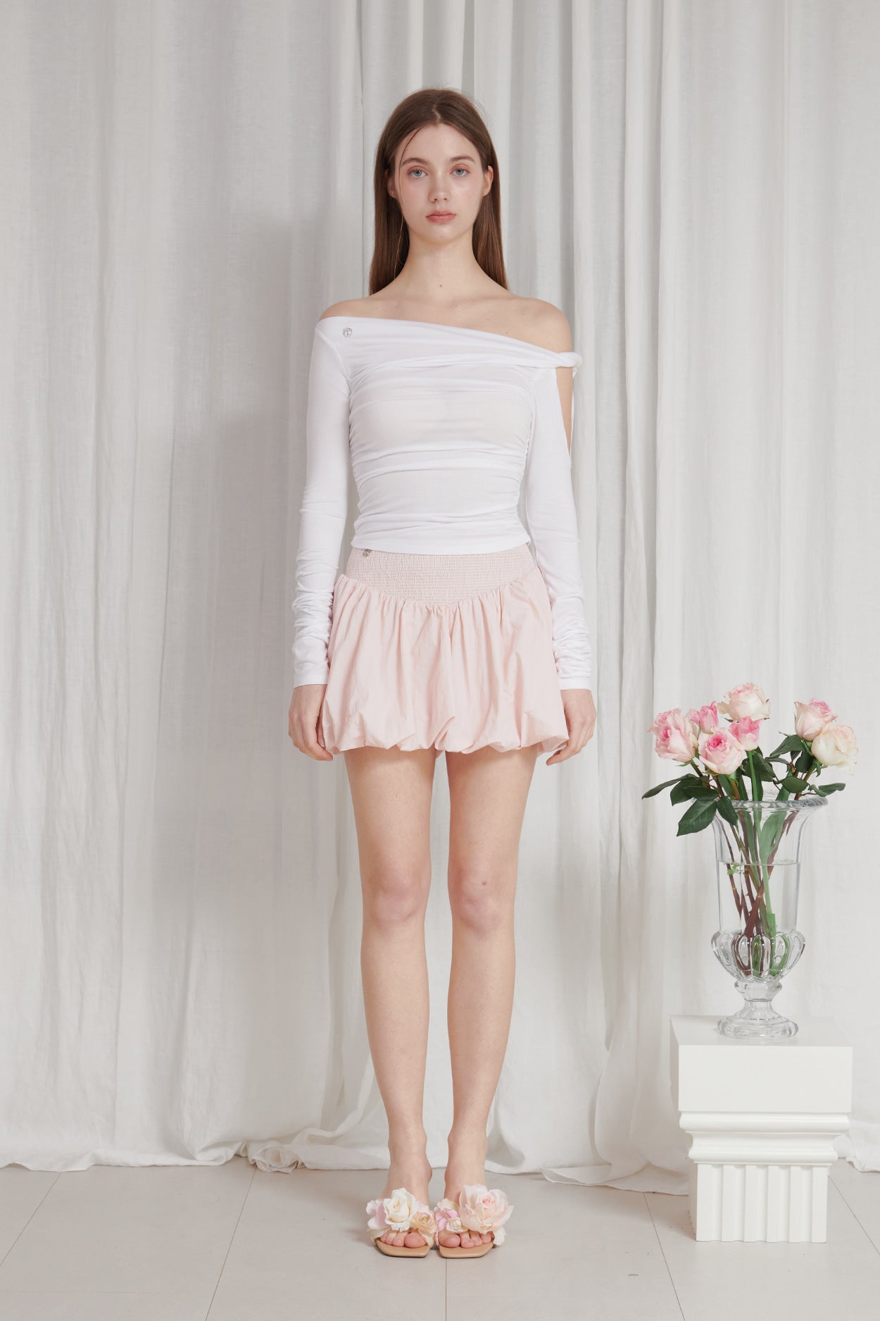 PAIN OR PLEASURE -  TULIP MINI SKIRT pink