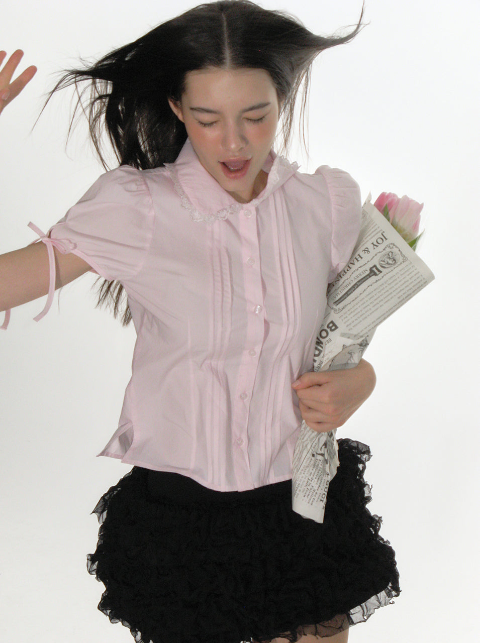 【CRANK】CANCAN FRILL MINI SKIRT White CANCAN FRILL MINI SKIRT (White) - mellotory | 60% - Asian Fashion