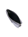 MARGESHERWOOD - HEART ZIPPER WALLET_silver crinkle