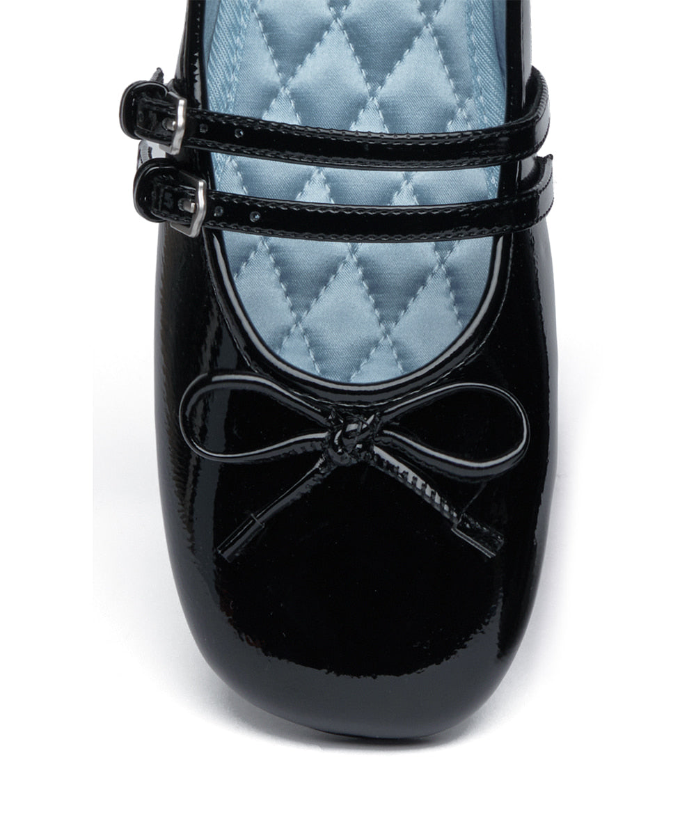 ROCKFISH WEATHERWEAR- SQUARE TOE TWO STRAP MARYJANES(ENAMEL