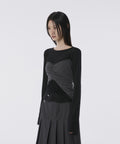 FLAREUP - Bustier Layered Long Sleeve / Black