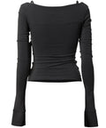 FLAREUP - Layered Bustier Long Sleeve / Black