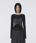 FLAREUP - Bustier Layered Long Sleeve / Black