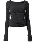 FLAREUP - Layered Bustier Long Sleeve / Black