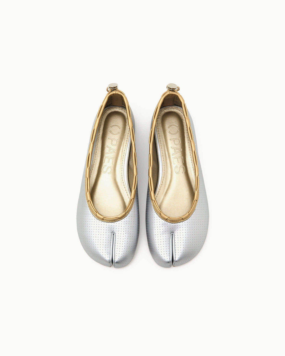 Paes - Leather String Flat / Punching Silver