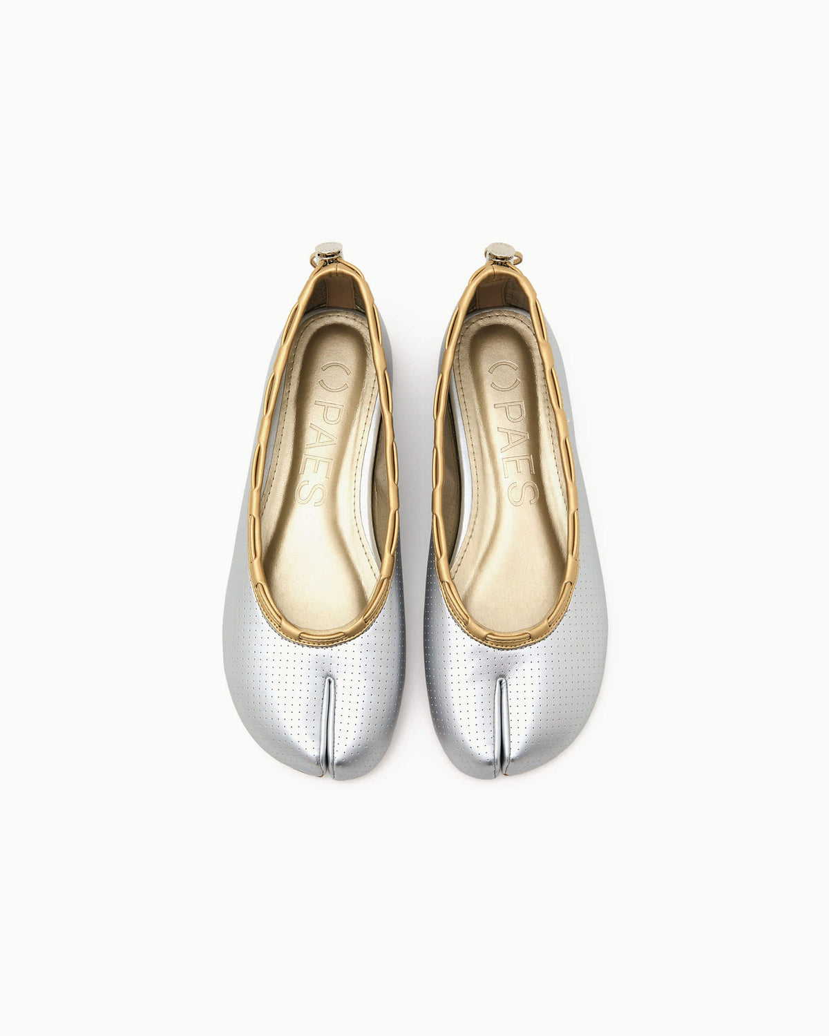 Paes - Leather String Flat / Punching Silver