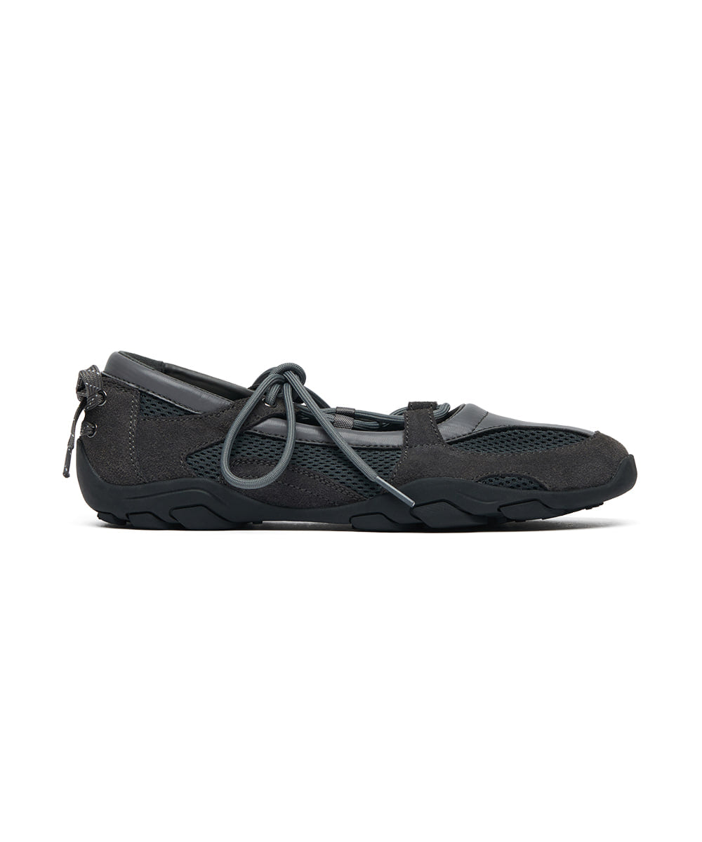 ROCKFISH WEATHERWEAR - NICOLE WEAVING LACEUP SNEAKERS V2 / CHARCOAL