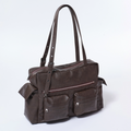 SAMO ONDOH - pocket utility bag L brushed chocolate