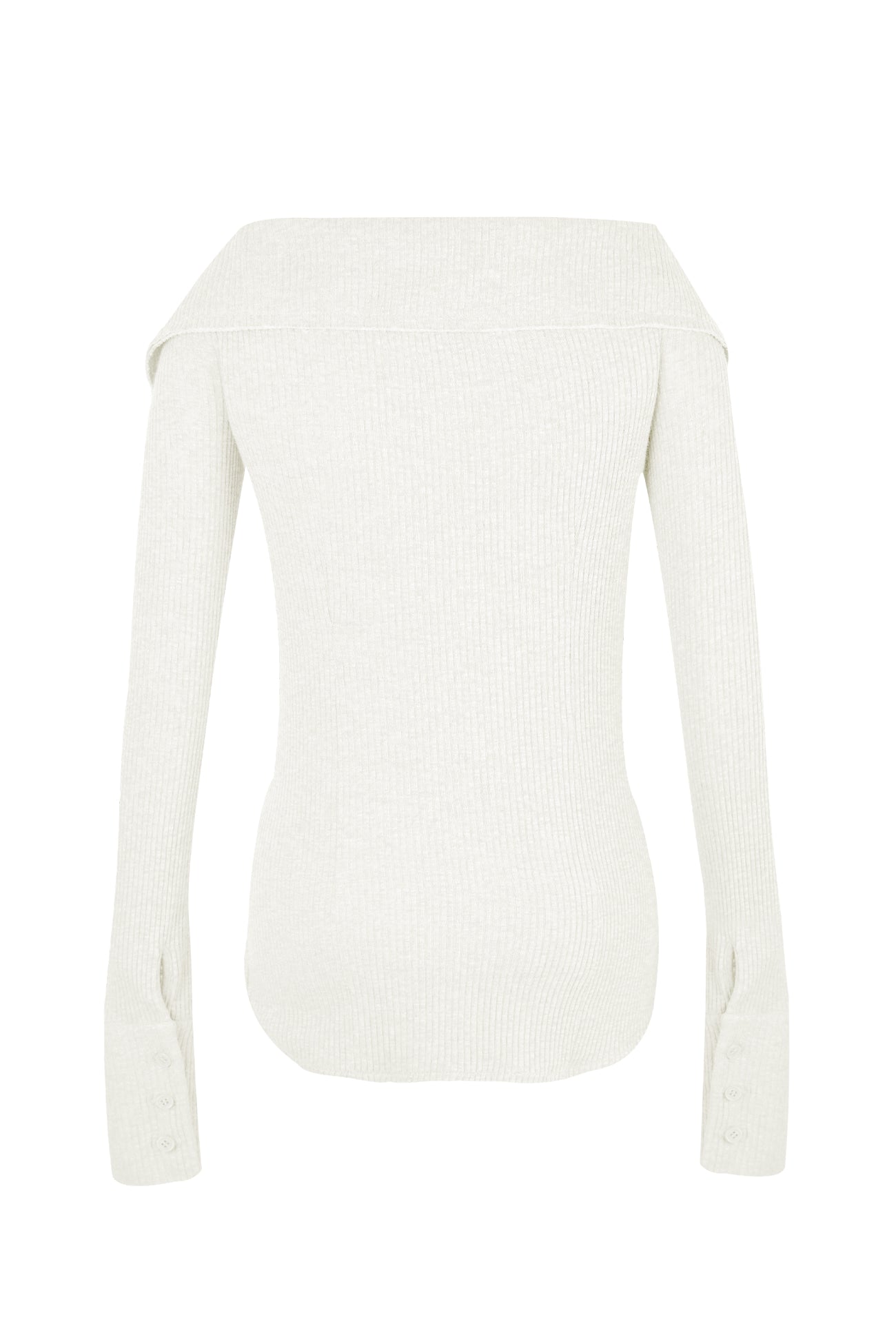 CERRIC -  OFF-SHOULDER CARDIGAN / IVORY