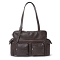 SAMO ONDOH - pocket utility bag L brushed chocolate