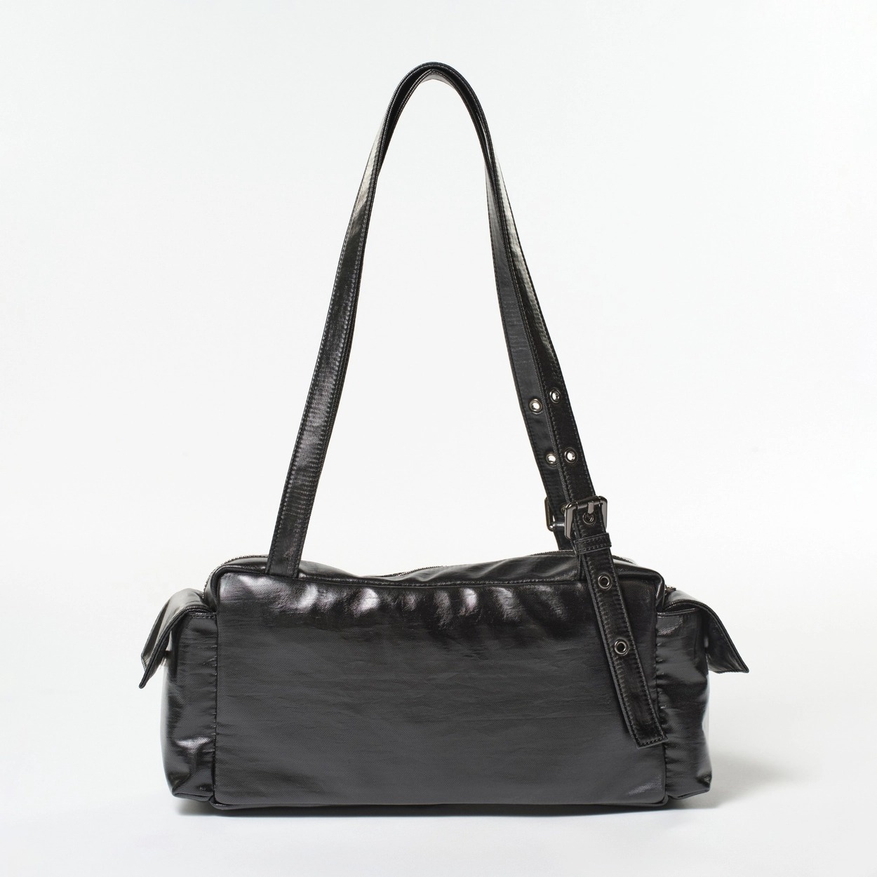 SAMO ONDOH - pocket utility bag M  glossy black