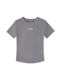 CRANK -  CREW NECK BASIC TOP_MELANGE GREY