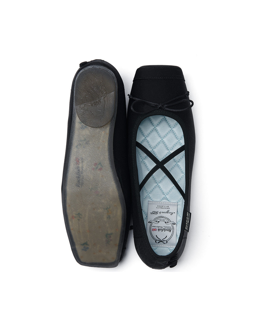ROCKFISH WEATHERWEAR - TOE CAP BALLET FLATS / BLACK