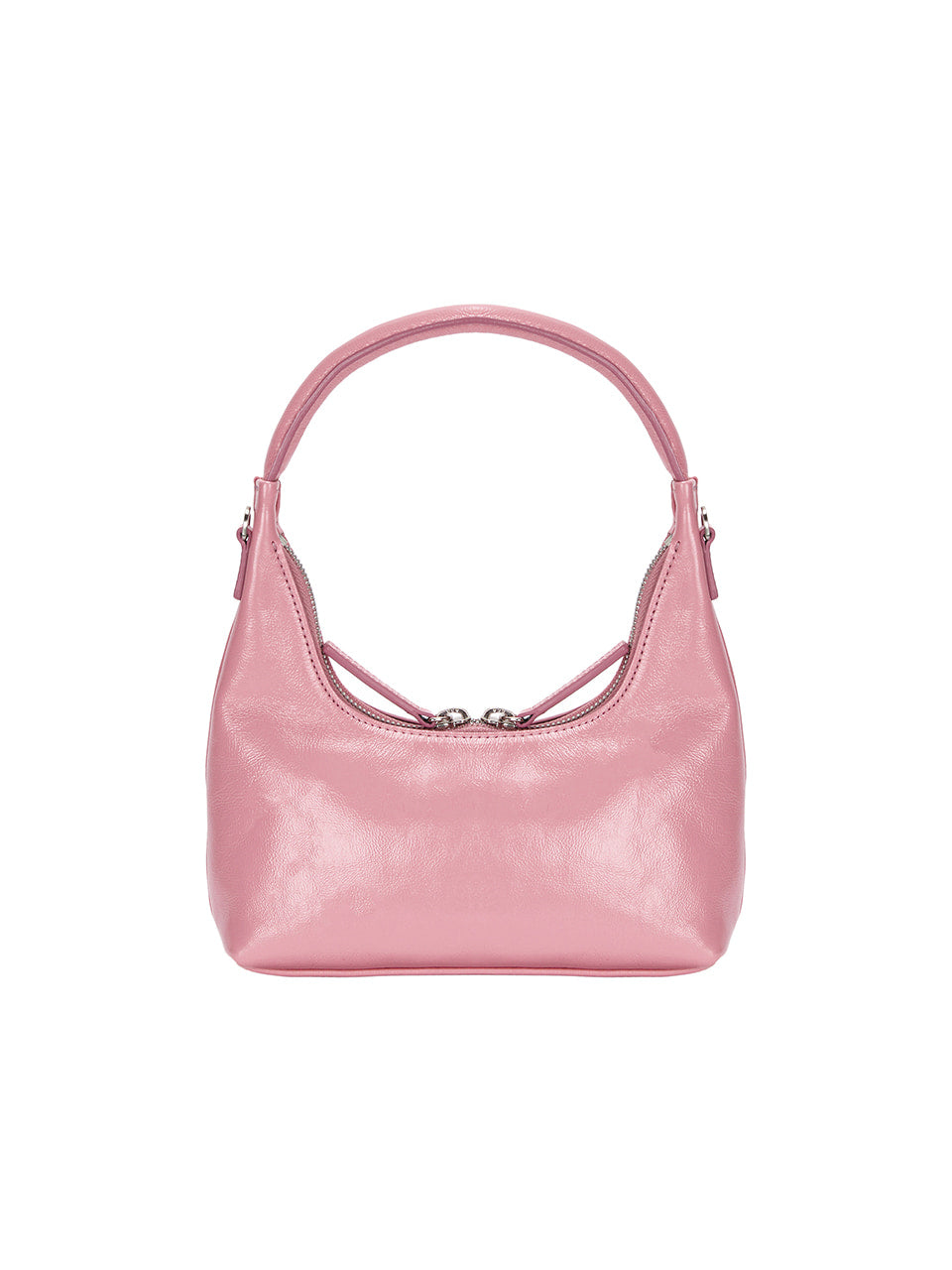 MARGESHERWOOD - HOBO MINI+STRAP_candy pink glossy plain