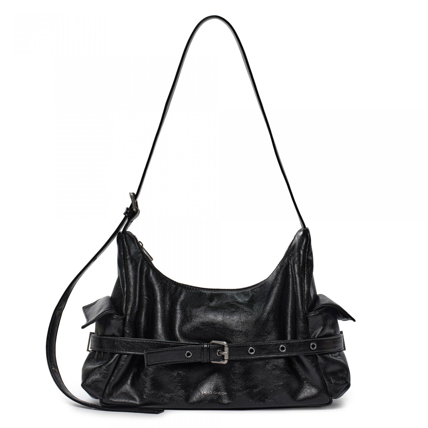 SAMO ONDOH - belt mondo bag M veg black