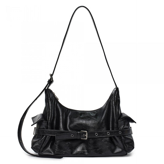 SAMO ONDOH - belt mondo bag M veg black