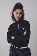 REST & RECREATION -  RR RAGLAN JERSEY JACKET - BLACK