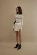 THREETIMES -  Drape top ivory