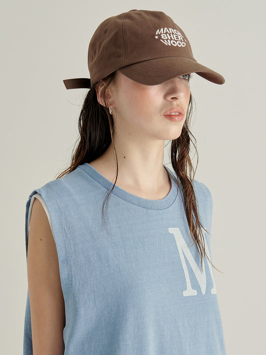 MARGESHERWOOD - LOGO STAR BALLCAP_brown