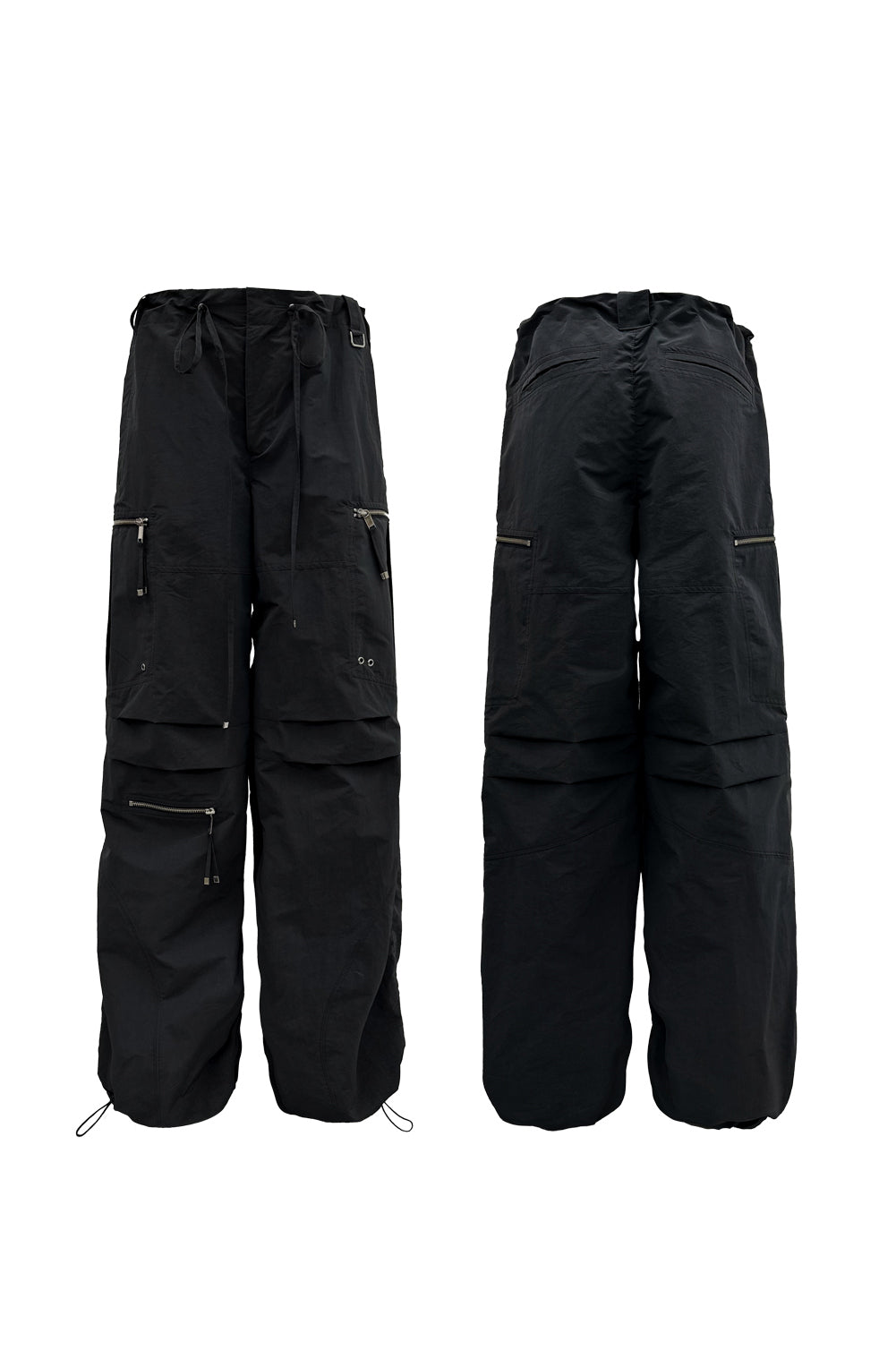 NACHE- PUCKERING JOGGER PANTS (UNISEX) BLACK