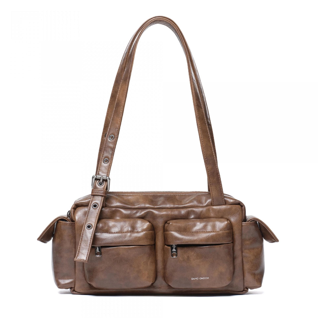 SAMO ONDOH - pocket utility bag M baked tan