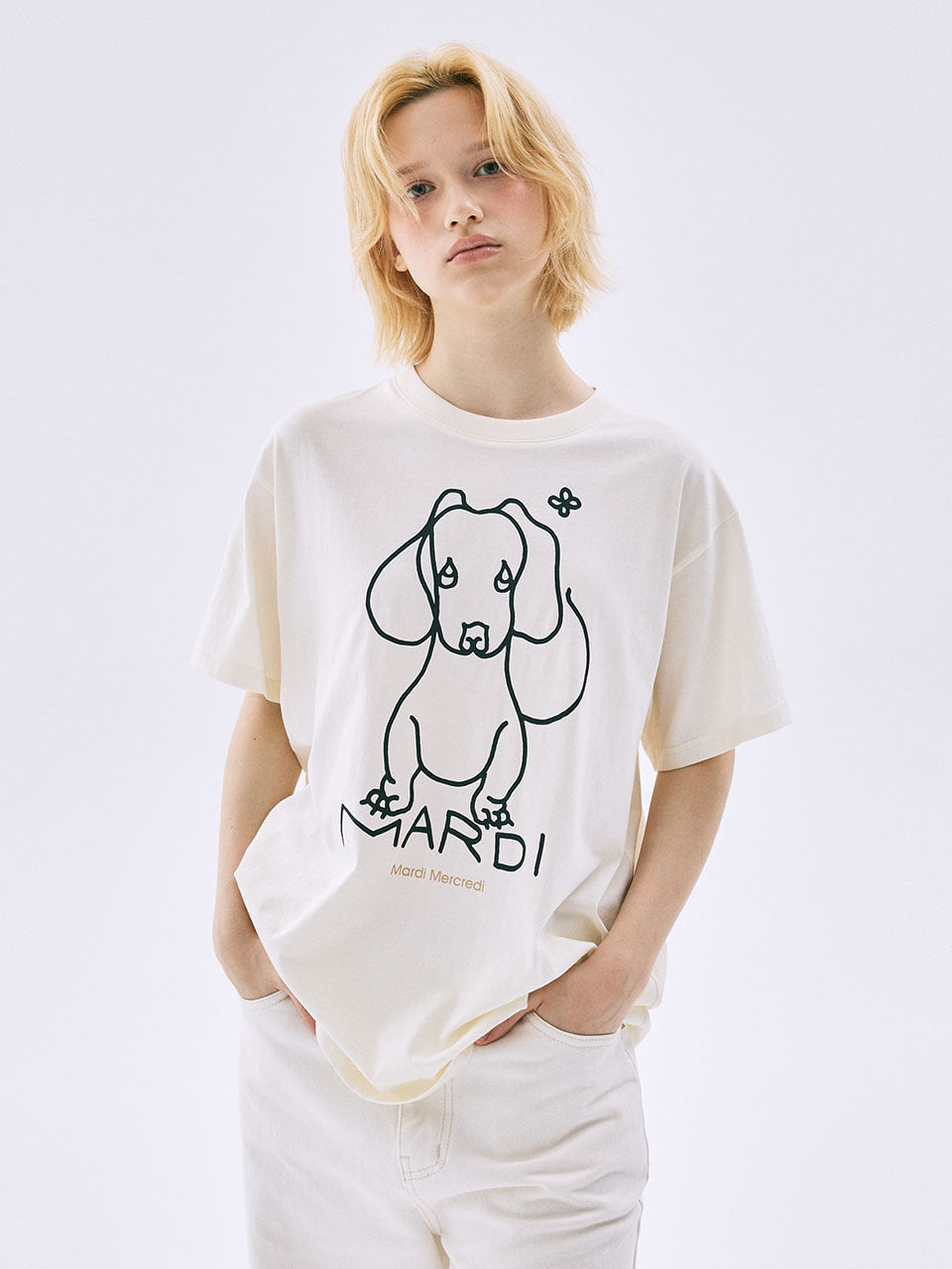 MARDI MERCREDI - TSHIRT DDANJI CH.02_CREAM BLACK