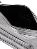 MARGESHERWOOD - OUTPOCKET HOBO MINI_metallic silver foiled plain