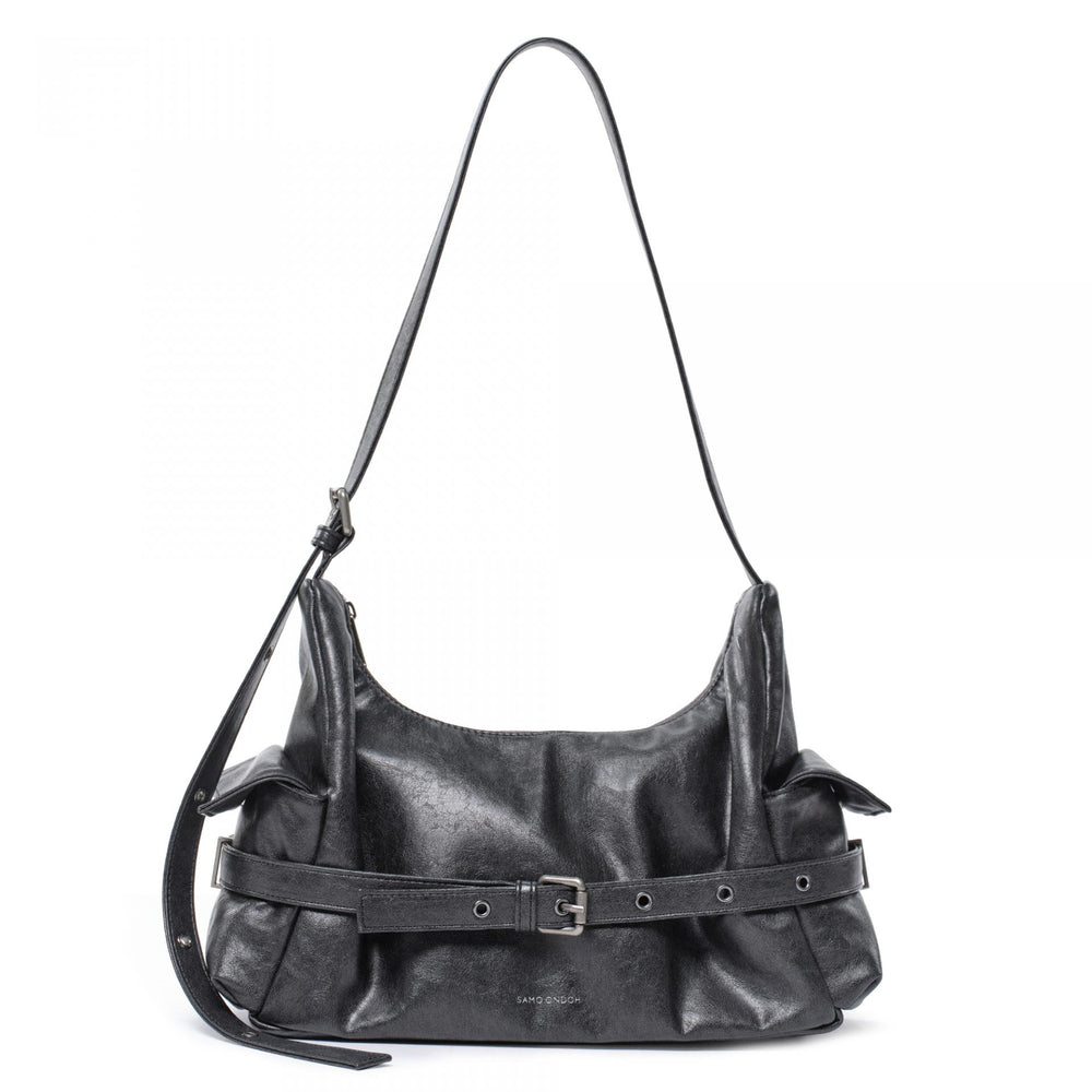 SAMO ONDOH - belt mondo bag M veg charcoal