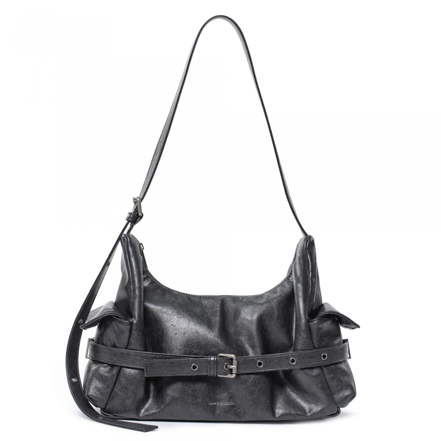 SAMO ONDOH - belt mondo bag M veg charcoal